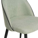Silla SLOANE, en menta, detalle del acabado