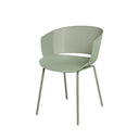 Silla NOELLE, en menta, vista en perspectiva