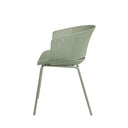 Silla NOELLE, en menta, vista lateral