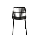 Silla NERINA, en negro, vista trasera