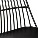 Silla NERINA, en negro, detalle del acabado