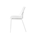 Silla NERINA, en blanco, vista lateral