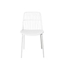 Silla NERINA, en blanco, vista frontal