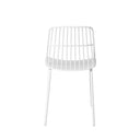 Silla NERINA, en blanco, vista trasera