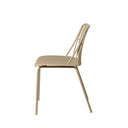Silla NERINA, en beige, vista lateral