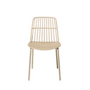 Silla NERINA, en beige, vista frontal