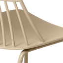 Silla NERINA, en beige, detalle del acabado