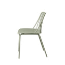 Silla NERINA, en menta, vista lateral