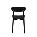 Silla GRETA, en negro, vista trasera