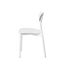 Silla GRETA, en blanco, vista lateral