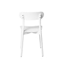 Silla GRETA, en blanco, vista trasera