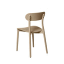 Silla GRETA, en beige, vista trasera en perspectiva
