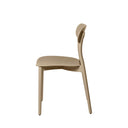 Silla GRETA, en beige, vista lateral