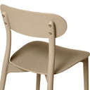 Silla GRETA, en beige, detalle del acabado