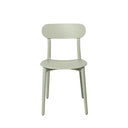 Silla GRETA, en menta, vista frontal