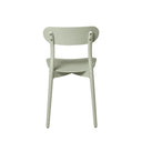 Silla GRETA, en menta, vista trasera
