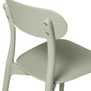 Silla GRETA, en menta, detalle del acabado