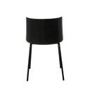 Silla CADY, en negro, vista trasera