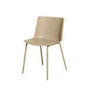 Silla CADY, en beige, vista en perspectiva