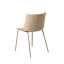 Silla CADY, en beige, vista trasera en perspectiva