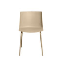 Silla CADY, en beige, vista frontal