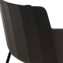 Silla DOLLY, en negro, detalle del acabado