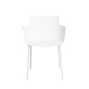Silla DOLLY, en blanco, vista frontal