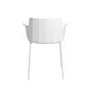 Silla DOLLY, en blanco, vista trasera