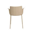 Silla DOLLY, en beige, vista trasera