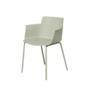 Silla DOLLY, en menta, vista en perspectiva