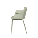 Silla DOLLY, en menta, vista lateral