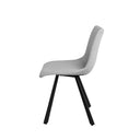 Silla BRIANA, en gris claro, vista lateral