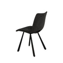 Silla BRIANA, en gris oscuro, vista trasera en perspectiva