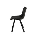 Silla BRIANA, en gris oscuro, vista lateral