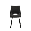 Silla BRIANA, en gris oscuro, vista frontal
