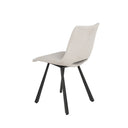 Silla BRIANA, en beige, vista trasera en perspectiva