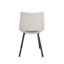 Silla BRIANA, en beige, vista trasera