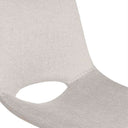 Silla BRIANA, en beige, detalle del acabado