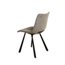 Silla BRIANA, en taupe, vista trasera en perspectiva