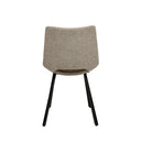 Silla BRIANA, en taupe, vista trasera