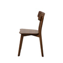 Silla ALAIA, en nogal, vista lateral