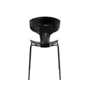 Silla RENE, en negro, vista trasera