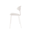 Silla RENE, en blanco, vista lateral