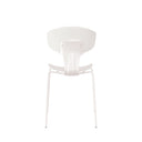 Silla RENE, en blanco, vista trasera