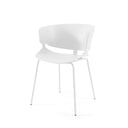 Silla TAYLOR, en blanco, vista en perspectiva