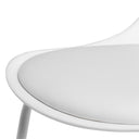 Taburete JAKE blanco de diseño limpio
