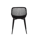 Silla RANIA, en negro, vista trasera
