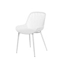Silla RANIA, en blanco, vista en perspectiva
