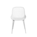 Silla RANIA, en blanco, vista frontal