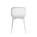 Silla RANIA, en blanco, vista trasera